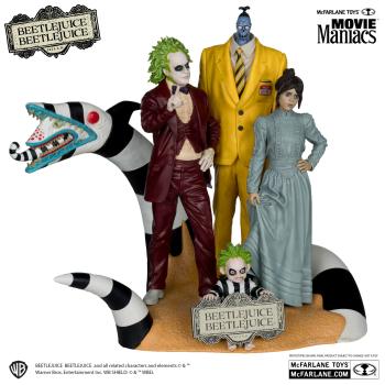 Beetlejuice Beetlejuice Movie Maniacs PVC Statuen 4er-Pack 15 cm